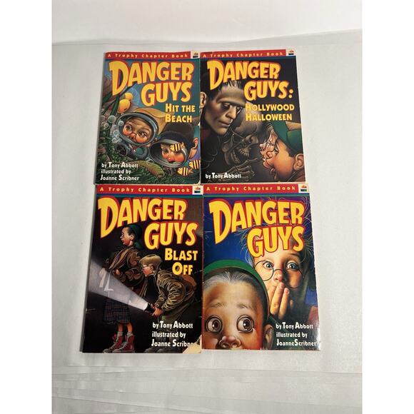 Danger Guys Books 1-4 Holywood Halloween by Abbott, Tony Children Chapter Books - Picture 1 of 9